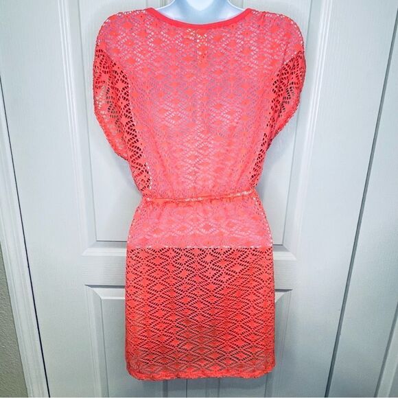 Miken Coral Lace Tunic Swim Coverup Size Medium - Picture 5 of 9